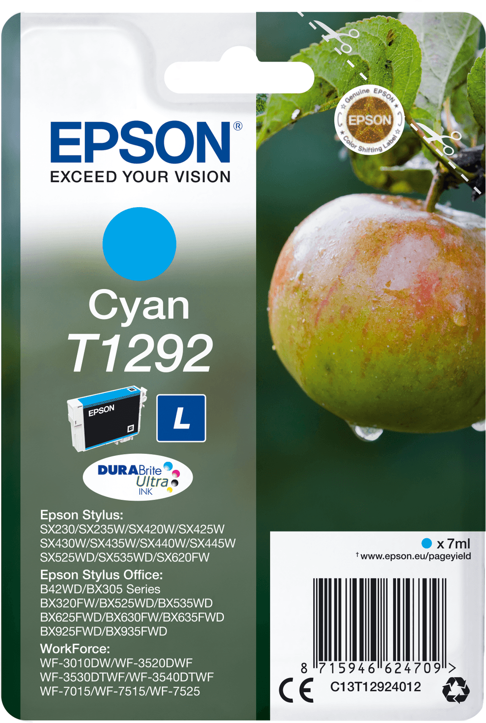 Epson T1292 – Encre cyan DURABrite Ultra (C13T12924022) — image 1
