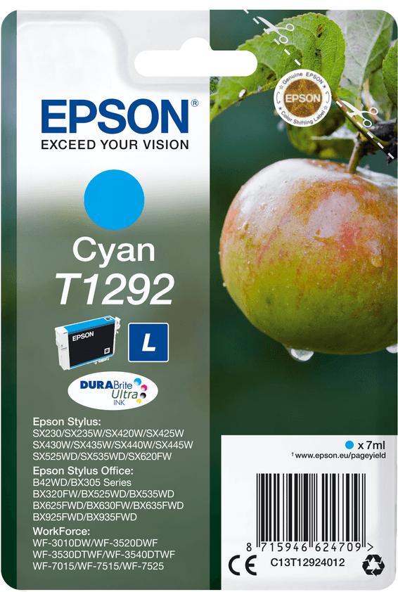 Epson T1292 – Encre cyan DURABrite Ultra (C13T12924022)