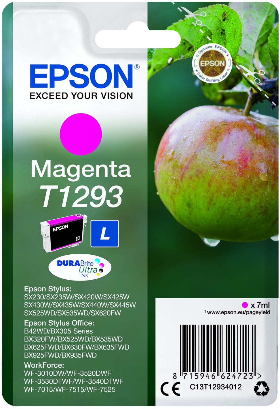 Epson T1293 – Encre magenta DURABrite Ultra (C13T12934022) — image 1