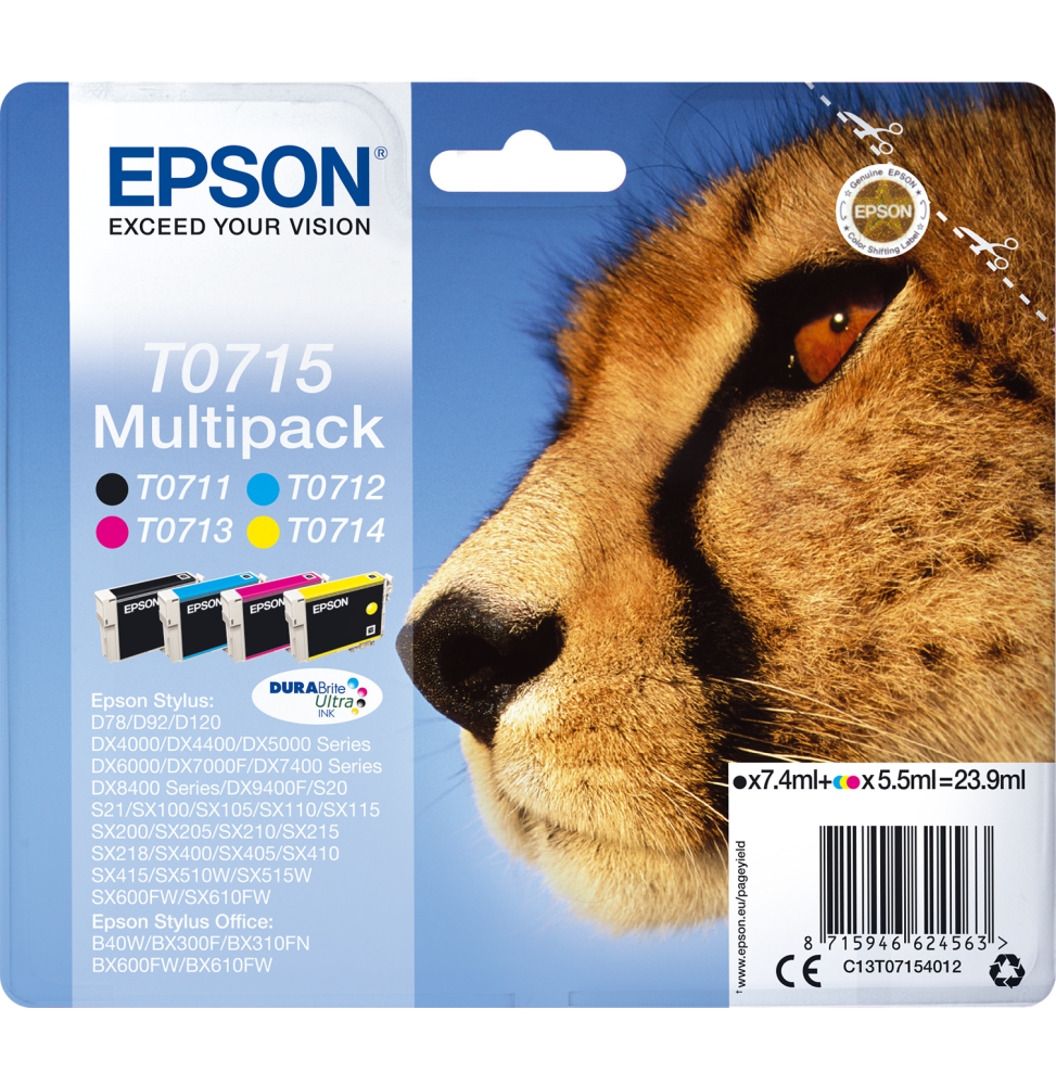 Epson T0711 – Cartouche d’encre noire DURABrite Ultra (C13T07114022)