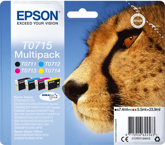 Epson T0713 – Cartouche d'encre Magenta DURABrite Ultra (C13T07134022)