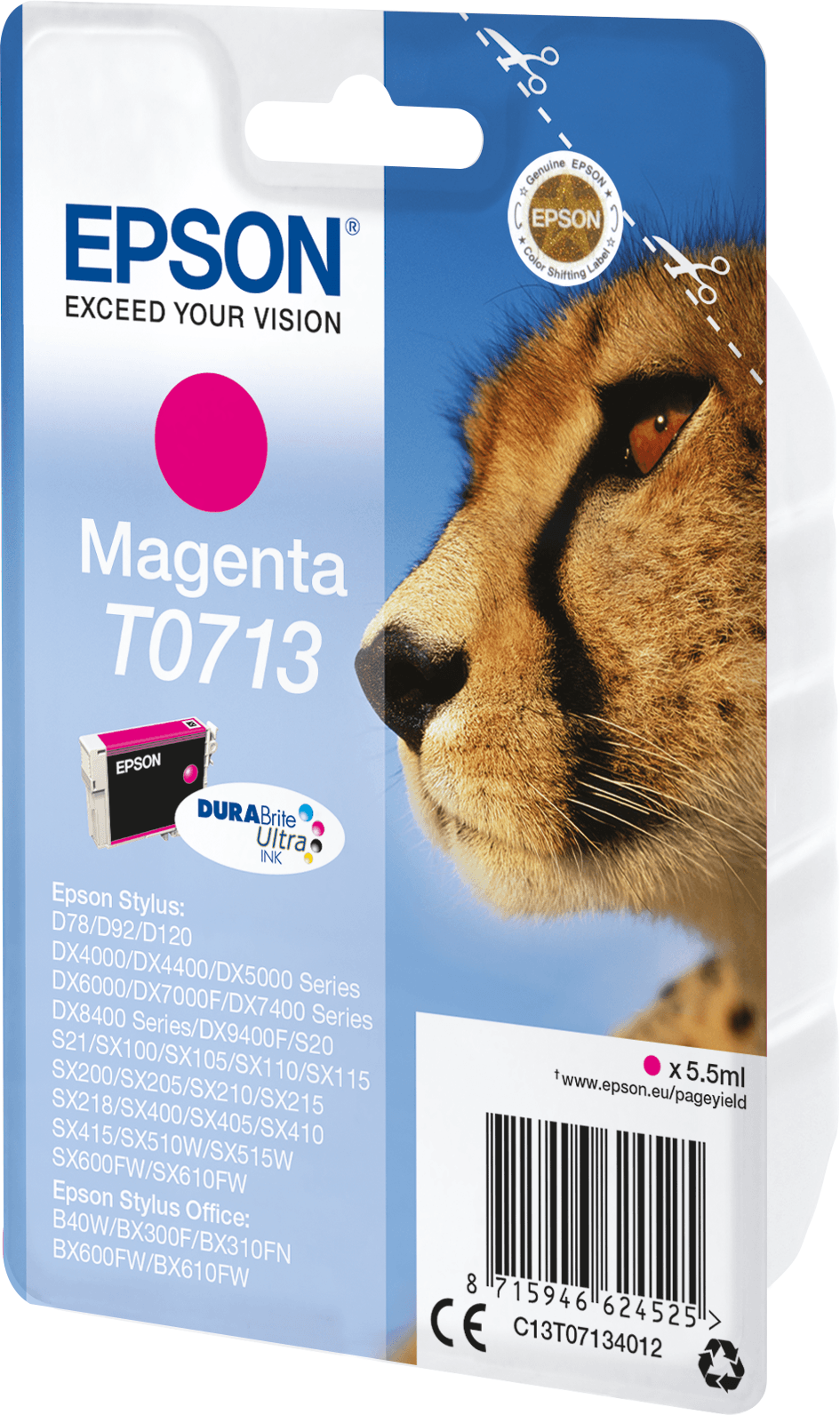 Epson T0713 – Cartouche d'encre Magenta DURABrite Ultra (C13T07134022) — image 8