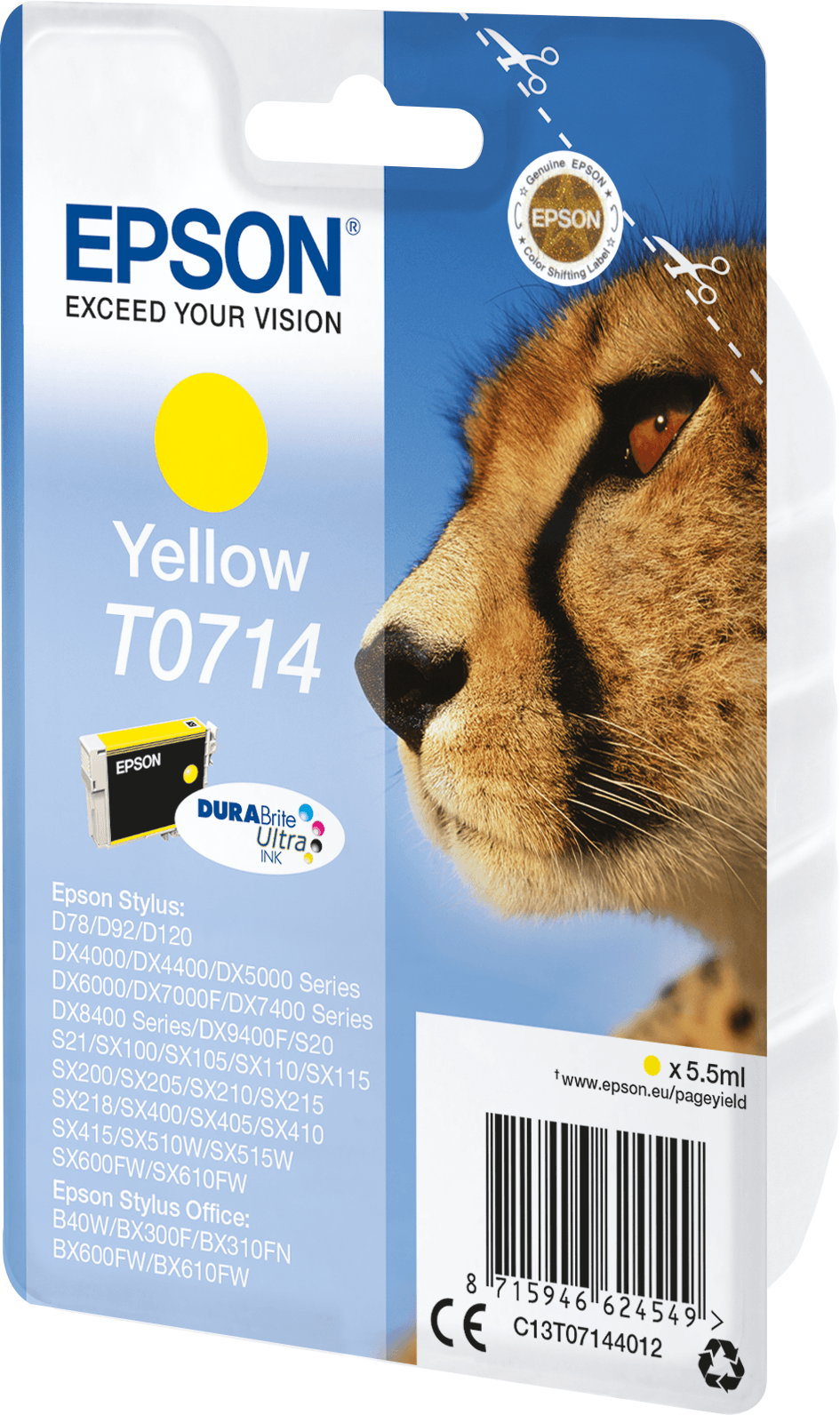 Epson T0714 – Encre Jaune DURABrite Ultra (C13T07144022) — image 8