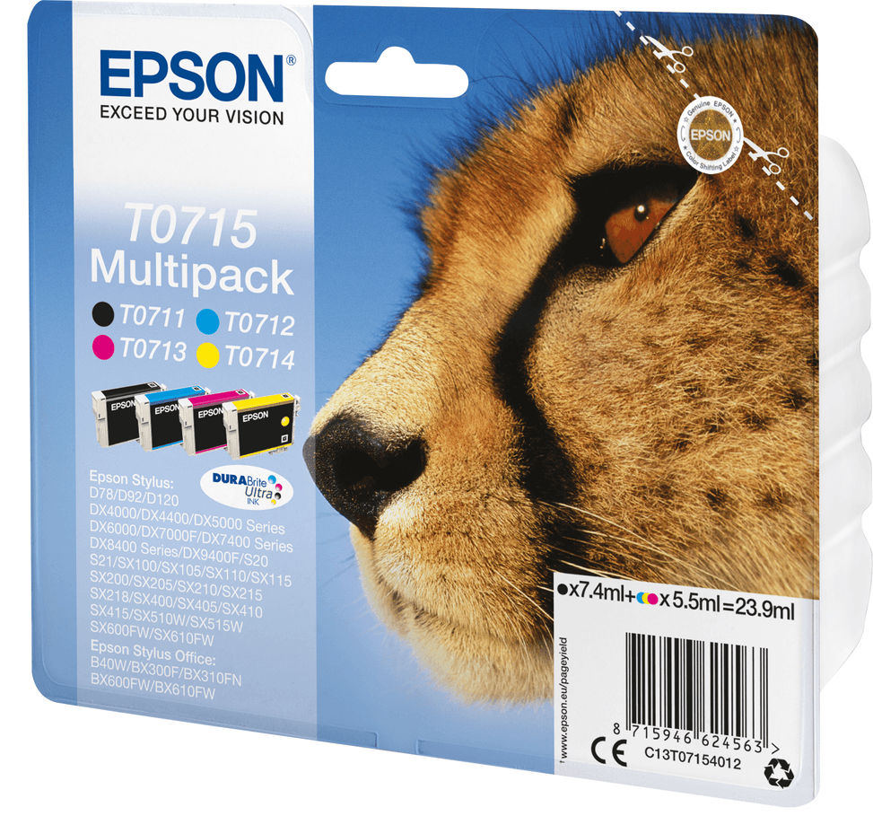 Epson T0715 – Multipack d'encres DURABrite Ultra (C13T07154012) — image 3