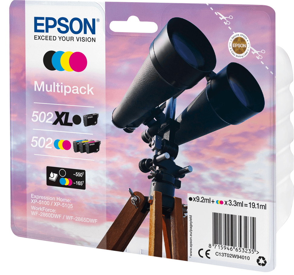 Epson 502 XL – Multipack d'encres couleur (C13T02W94010) — image 4