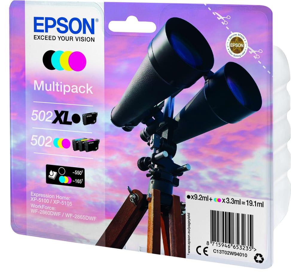 Epson 502 XL – Multipack d'encres couleur (C13T02W94010) — image 6