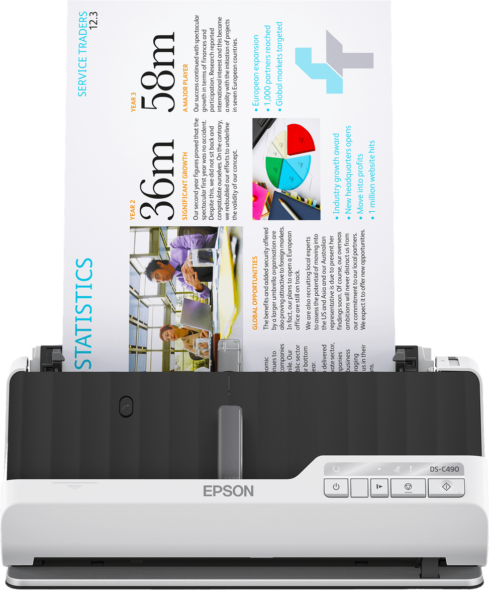 Epson DS-C490 – Scanner de bureau A4 compact (B11B271402) — image 3