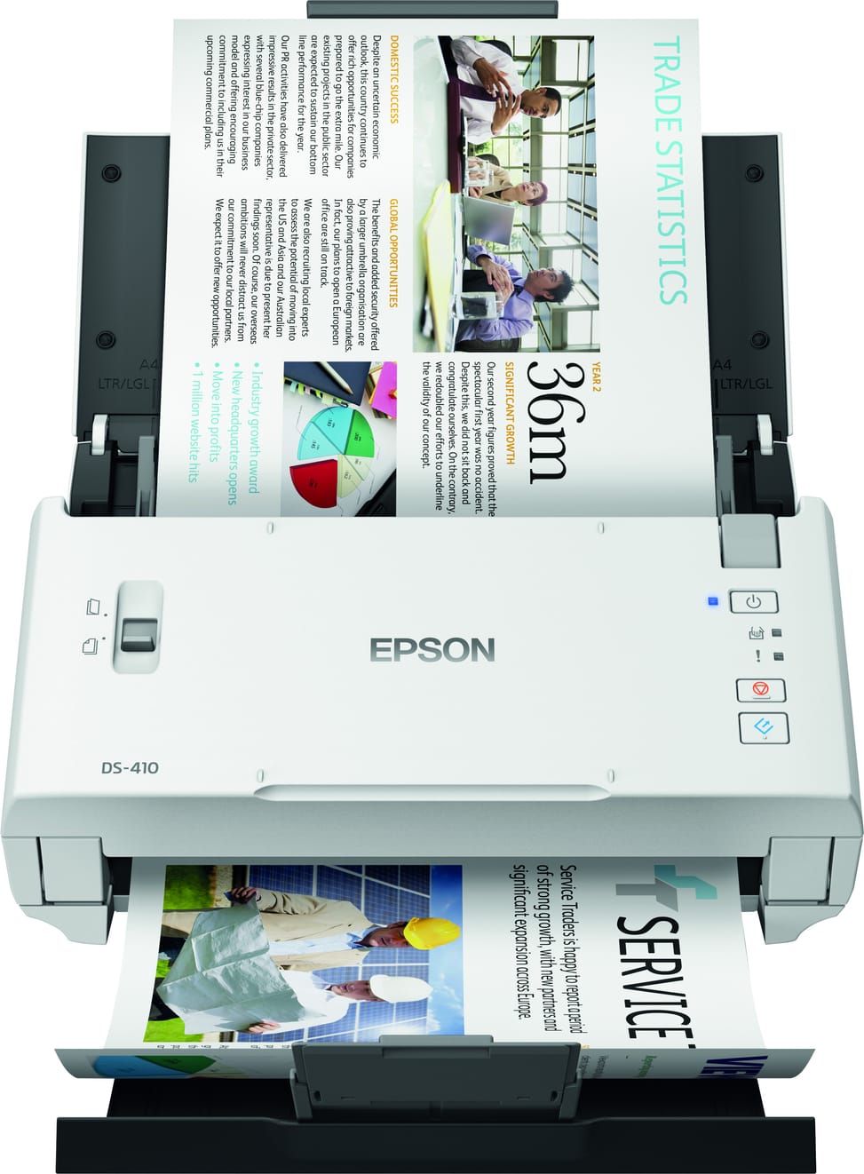 Epson WorkForce DS-410 – Scanner professionnel compact (B11B249401BA) — image 1