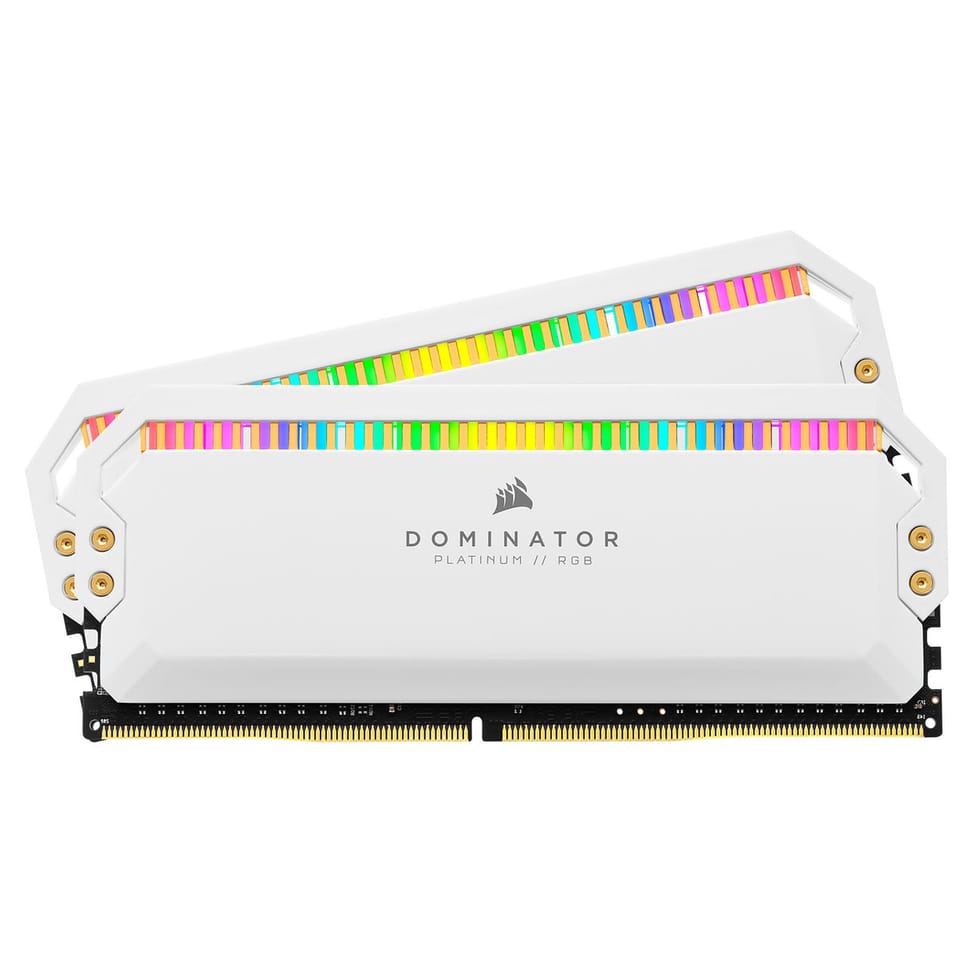 Corsair Dominator Platinum RGB 32 Go (2 x 16 Go) DDR4 3600 MHz CL18 - Blanc — image 1
