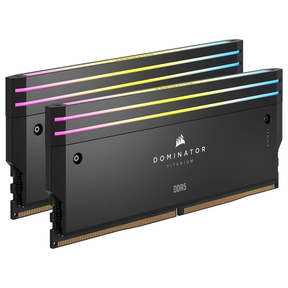 Corsair Dominator Titanium DDR5 RGB 32 Go (2 x 16 Go) 6600 MHz CL32 - Noir — image 1