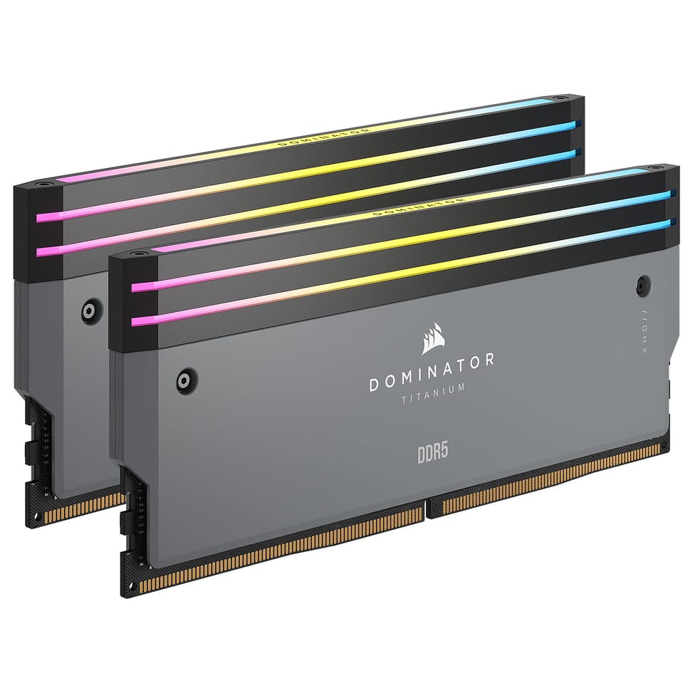 Corsair Dominator Titanium DDR5 RGB 64 Go (2 x 32 Go) 6000 MHz CL30 - Gris — image 2