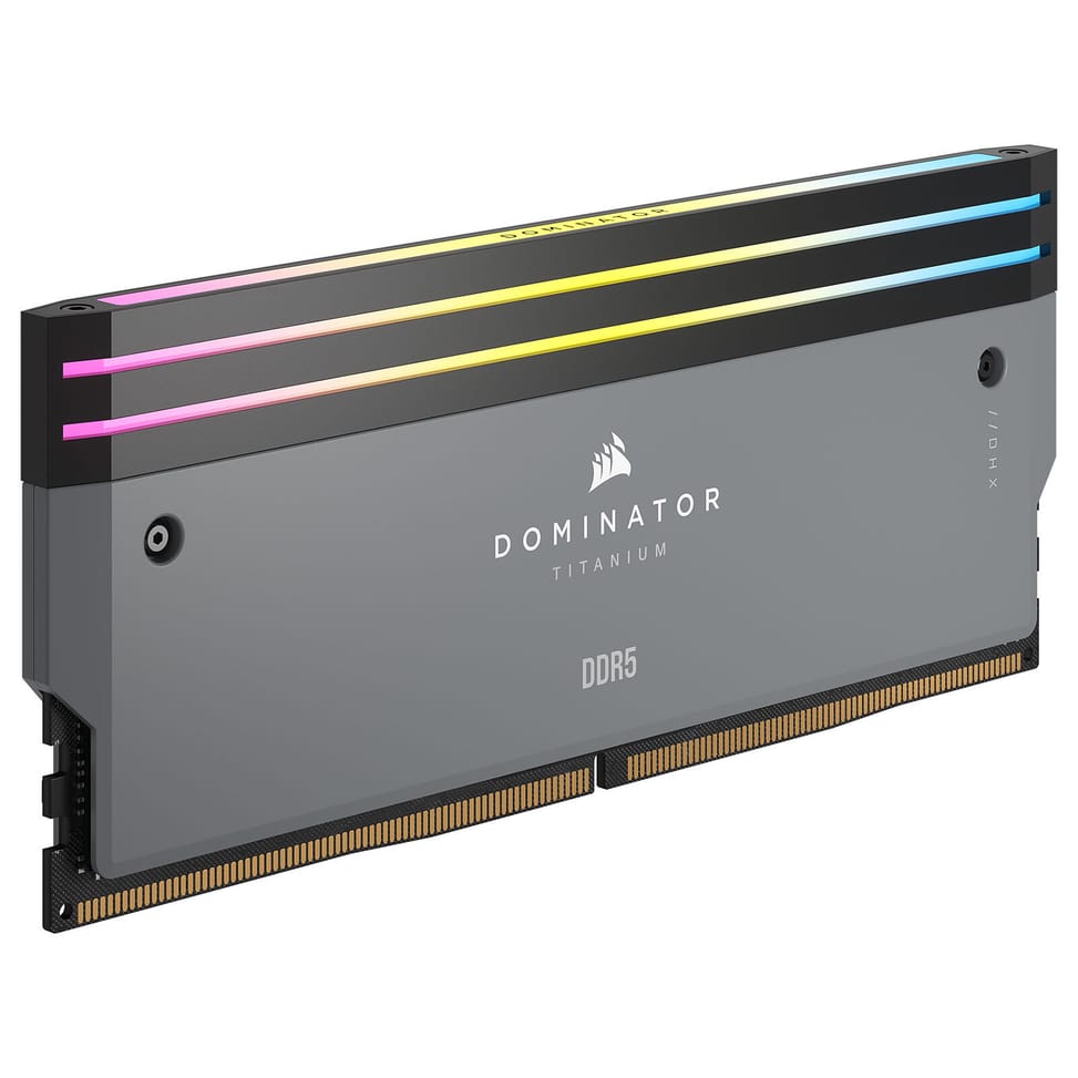Corsair Dominator Titanium DDR5 RGB 64 Go (2 x 32 Go) 6000 MHz CL30 - Gris — image 3
