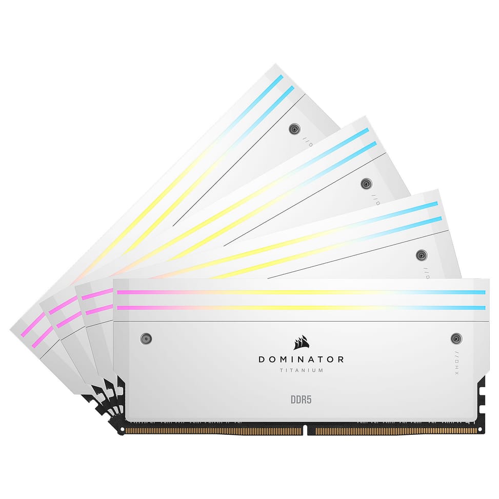 Corsair Dominator Titanium DDR5 RGB 64 Go (4 x 16 Go) 6000 MHz CL36 - White — image 2
