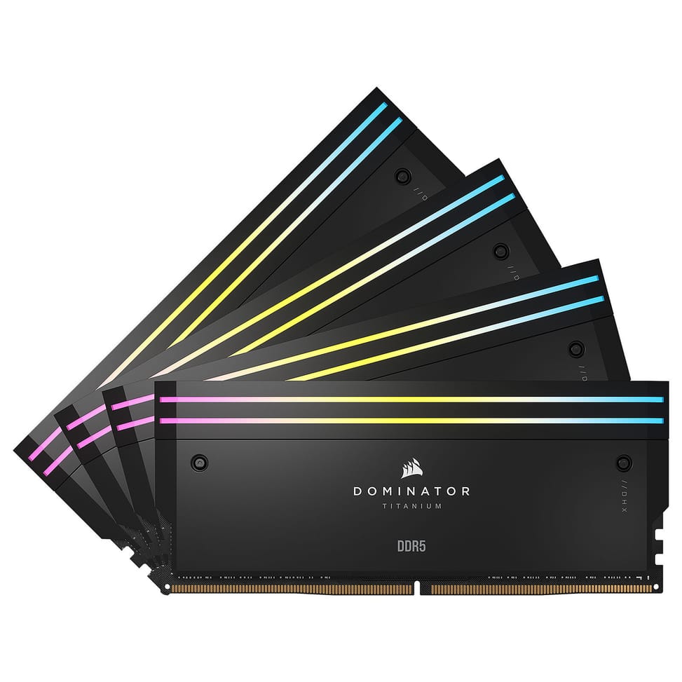 Corsair Dominator Titanium DDR5 RGB 96 Go (4 x 24 Go) 6400 MHz CL32 - Noir — image 2