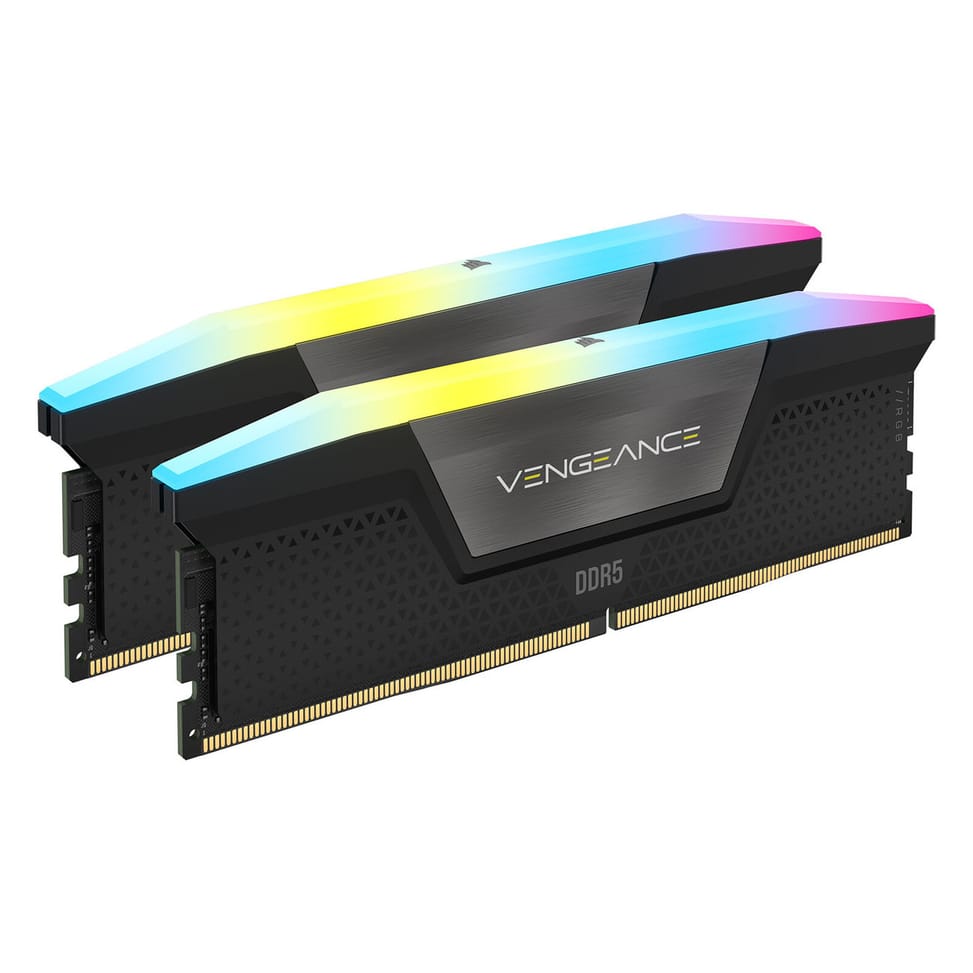 Corsair Vengeance RGB DDR5 32 Go (2 x 16 Go) 7200 MHz CL34 - Noir — image 2
