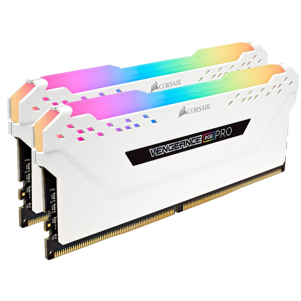 Corsair Vengeance RGB PRO Series 16 Go (2x 8 Go) DDR4 3200 MHz CL16 Blanc — image 1