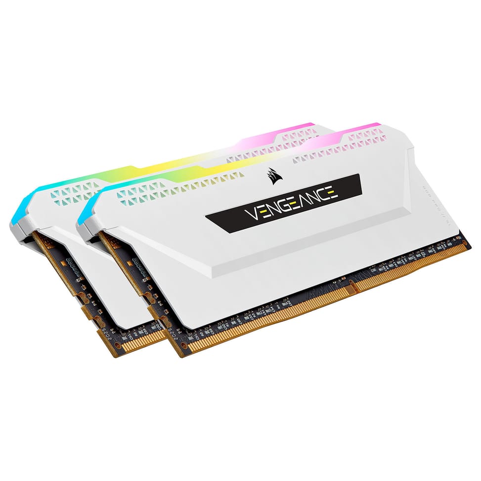 Corsair Vengeance RGB PRO SL Series 32 Go (2 x 16 Go) DDR4 3600 MHz CL18 - Blanc — image 2