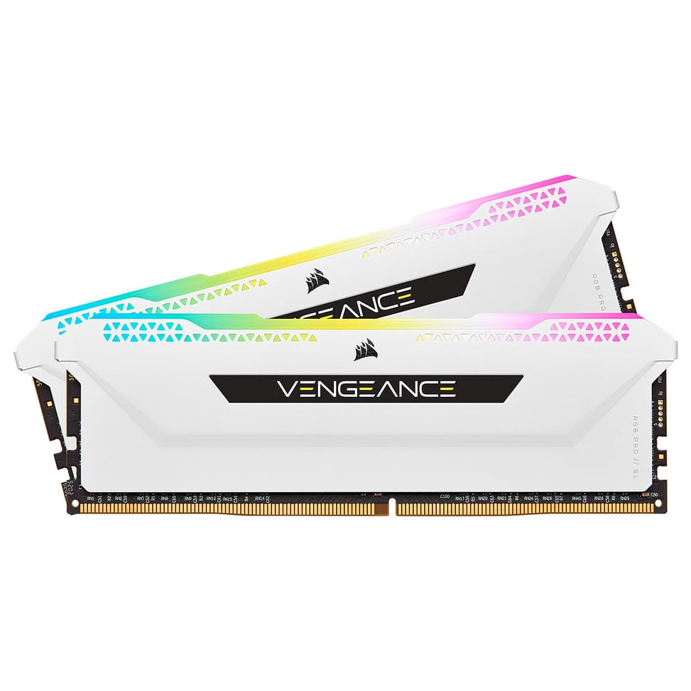 Corsair Vengeance RGB PRO SL Series 32 Go (2 x 16 Go) DDR4 3600 MHz CL18 - Blanc — image 3