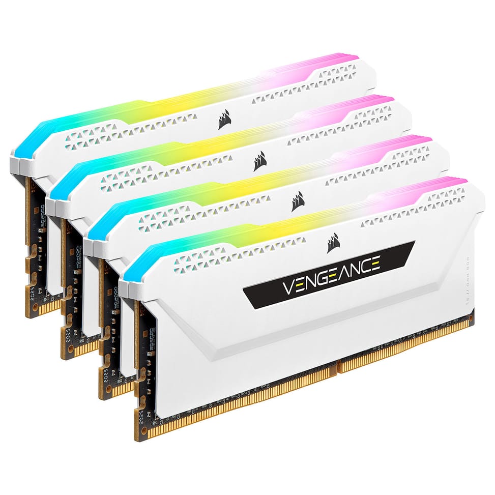 Corsair Vengeance RGB PRO SL Series 32 Go (4 x 8 Go) DDR4 3600 MHz CL18 - Blanc — image 1