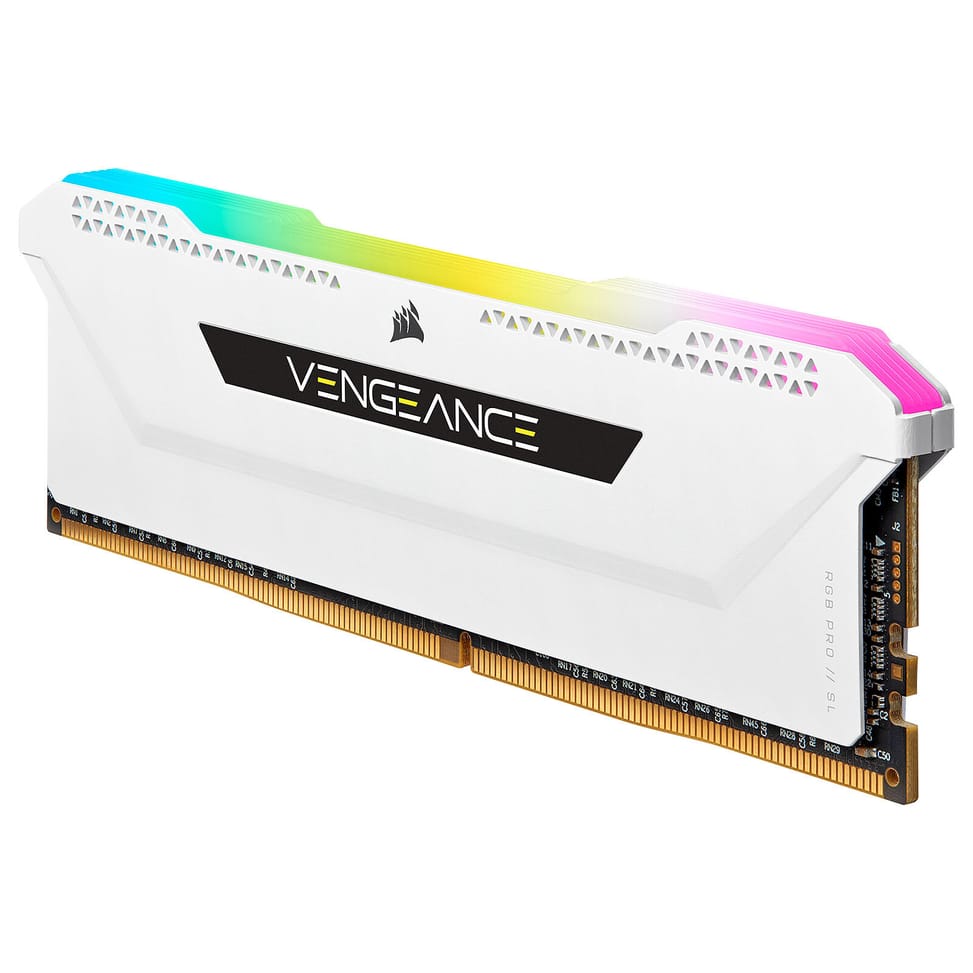 Corsair Vengeance RGB PRO SL Series 32 Go (4 x 8 Go) DDR4 3600 MHz CL18 - Blanc — image 4