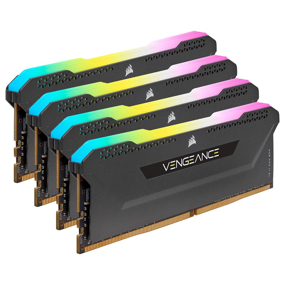Corsair Vengeance RGB PRO SL Series 64 Go (4 x 16 Go) DDR4 3200 MHz CL16 - Noir — image 1