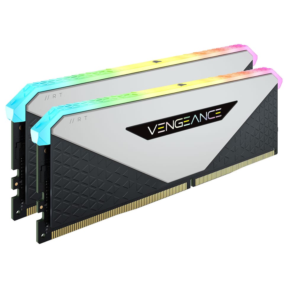 Corsair Vengeance RGB RT 16 Go (2 x 8 Go) DDR4 3200 MHz CL16 - Blanc — image 2