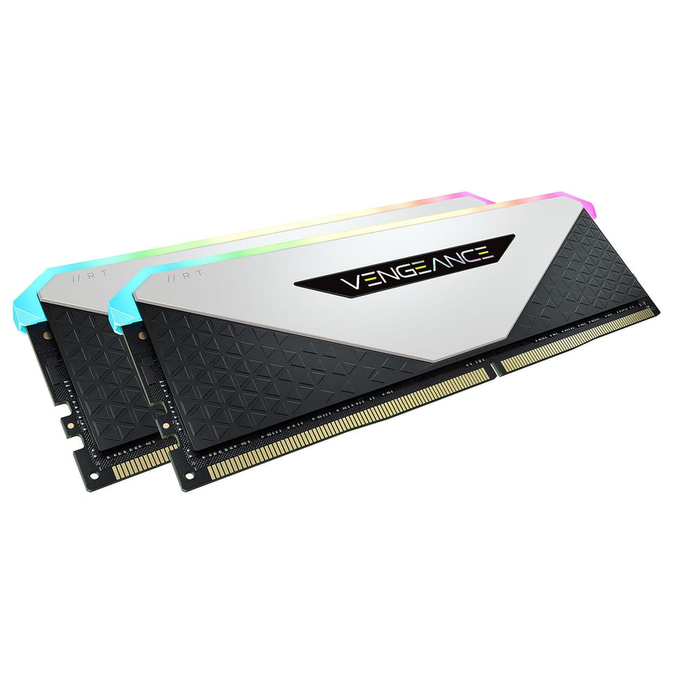 Corsair Vengeance RGB RT 32 Go (2 x 16 Go) DDR4 3200 MHz CL16 - Blanc — image 3