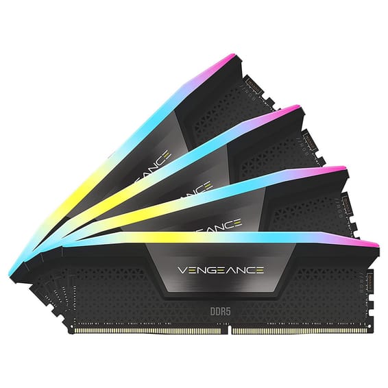 Corsair Vengeance RGB DDR5 128 Go (4 x 32 Go) 5600 MHz CL40 - Noir