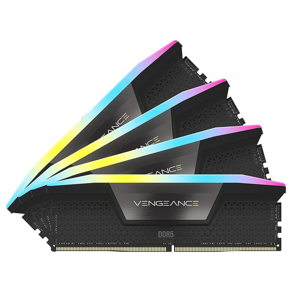 Corsair Vengeance RGB DDR5 96 Go (4 x 24 Go) 6400 MHz CL32 - Noir — image 1