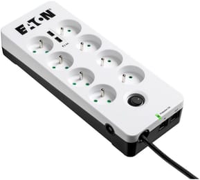 Multiprise parasurtenseur Eaton Boîtier de Protection PB8TUF 8 prises avec 2 portes de téléphone — image 2