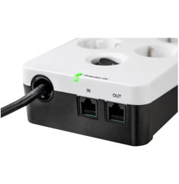 Multiprise parasurtenseur Eaton Boîtier de Protection PB8TUF 8 prises avec 2 portes de téléphone