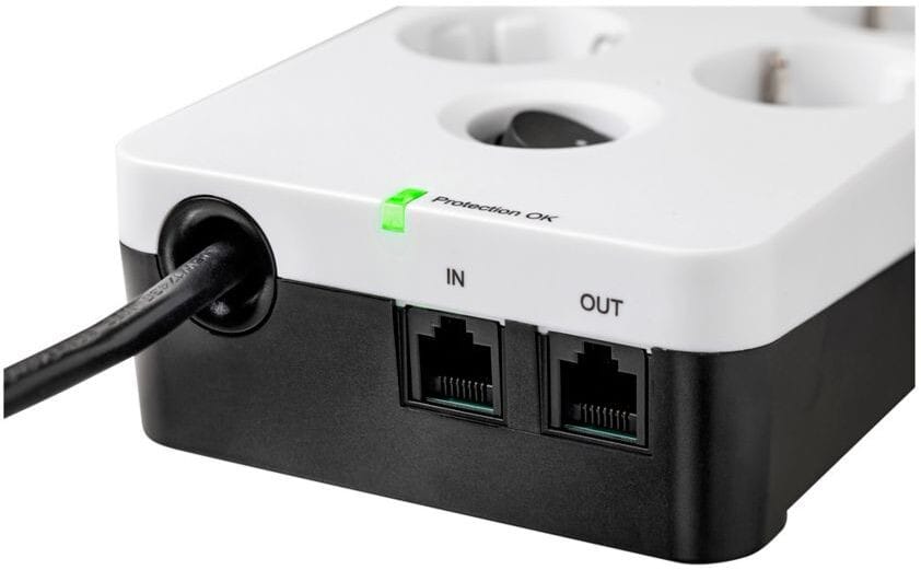 Multiprise parasurtenseur Eaton Boîtier de Protection PB8TUF 8 prises avec 2 portes de téléphone — image 3