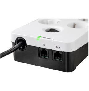 Multiprise parasurtenseur Eaton Boîtier de Protection PB8TUF 8 prises avec 2 portes de téléphone