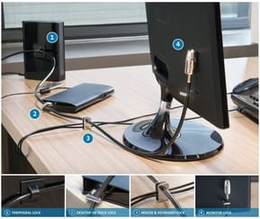 Kit de verrouillage Kensington á 2.0 pour ordinateurs de bureau et périphériques (K64424WW) — image 4