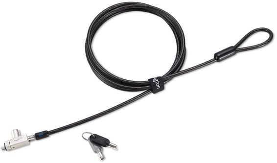 Câble de sécurité Kensington Slim N17 2.0 à clé pour encoches Wedge (K64440WW)
