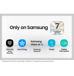 Téléviseur Samsung Vision AI Smart 65" Q7F UHD 4K serie 7 + Récepteur intégré (QA65Q7FAAUXMV)