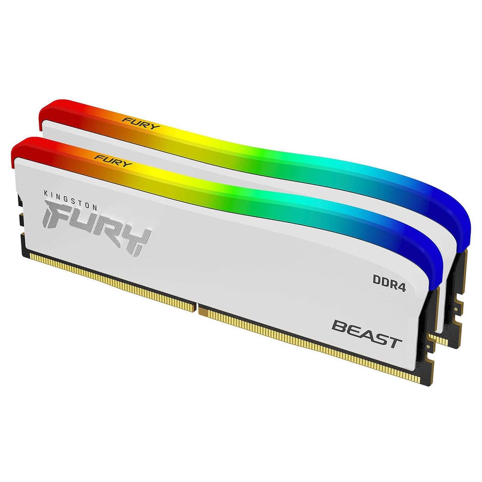 Kingston FURY Beast White RGB SE 16 Go (2 x 8 Go) DDR4 3200 MHz CL16 — image 1