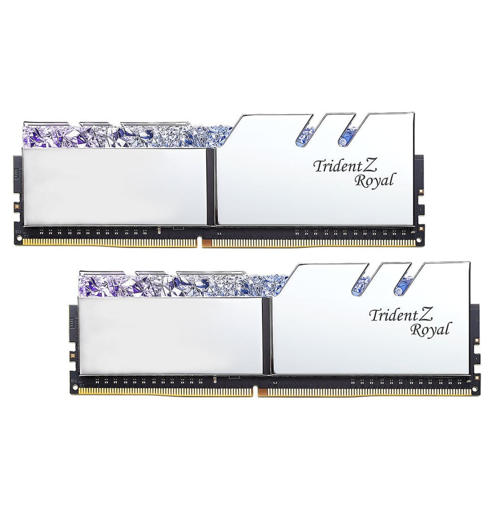 G.Skill Trident Z Royal 16 Go (2 x 8 Go) DDR4 3600 MHz CL16 - Argent