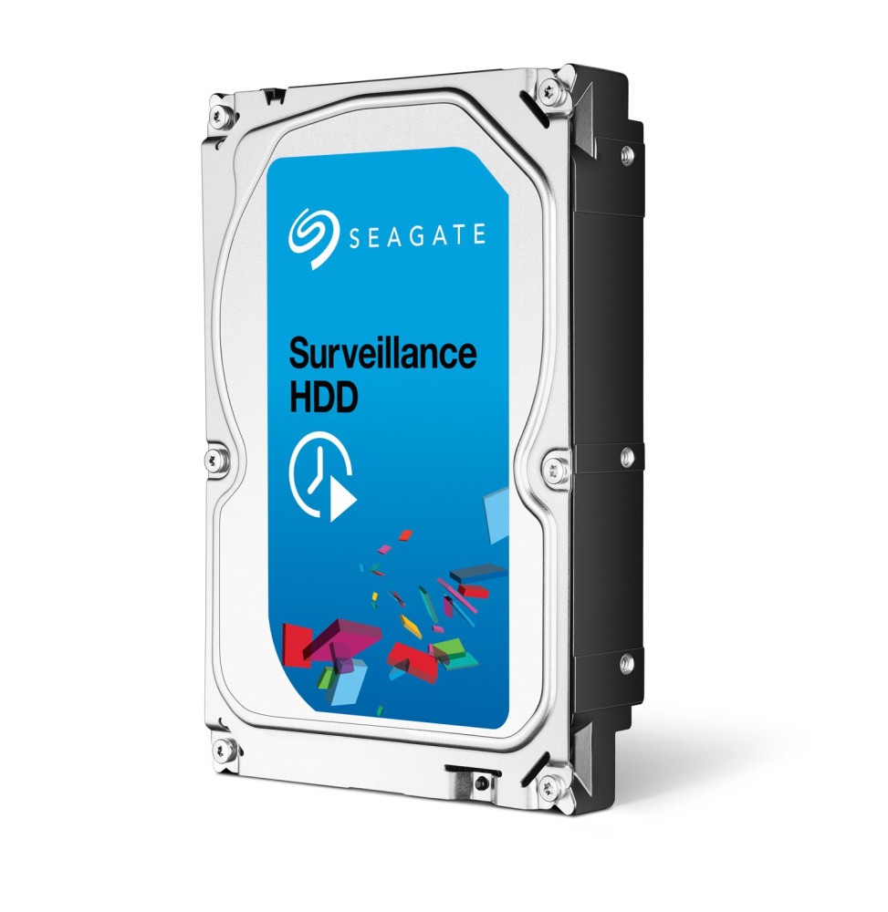 Disque dur 3.5" Seagate Surveillance HDD 6 To (+Rescue) pour NAS vidéosurveillance - 7200 tr/min
