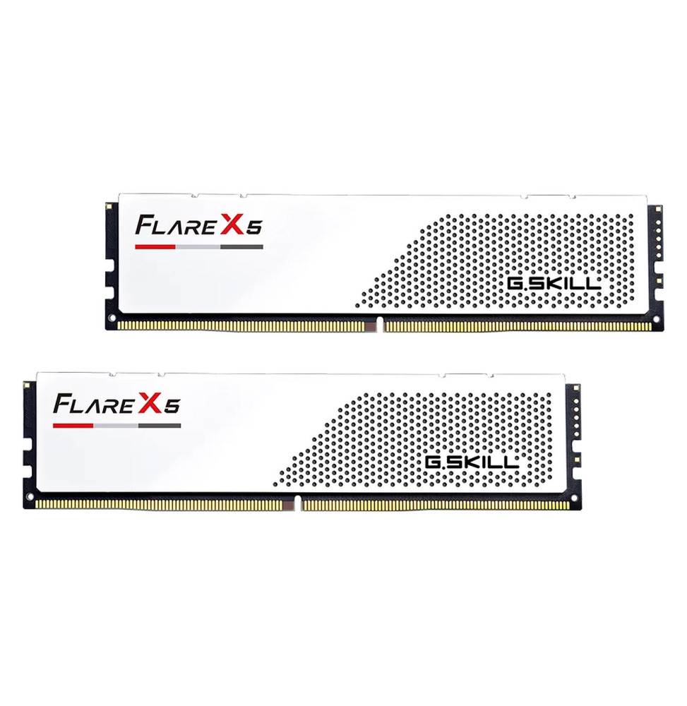 G.Skill Flare X5 Series Low Profile 32 Go (2x 16 Go) DDR5 6000 MHz CL28 - Blanc