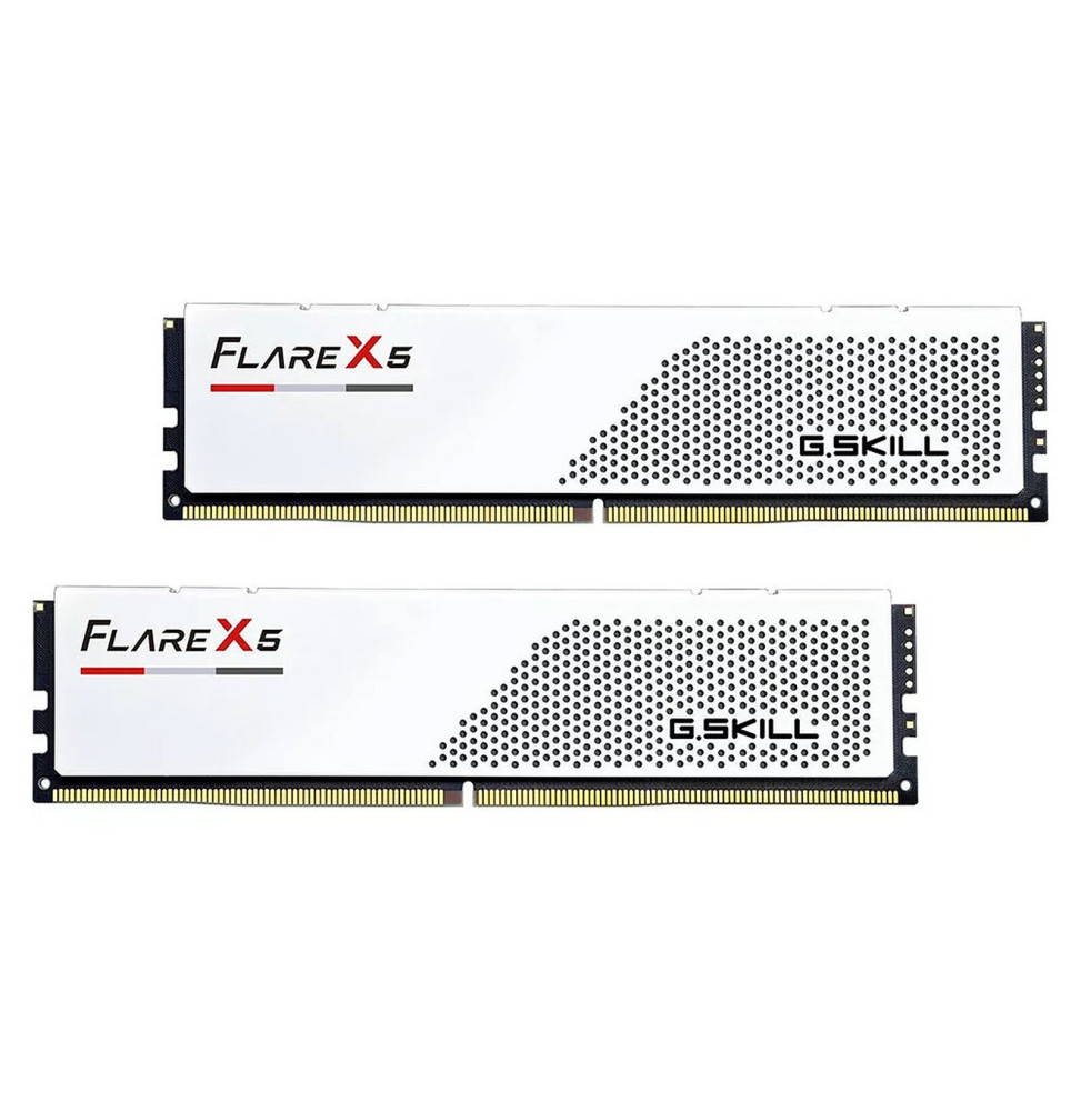 G.Skill Flare X5 Series Low Profile 32 Go (2x 16 Go) DDR5 6400 MHz CL32 - Blanc