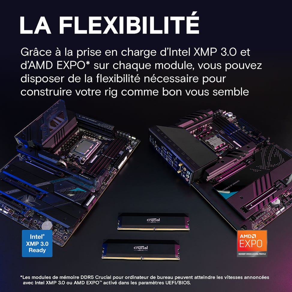 Crucial Pro DDR5 Overclocking 16 Go 6000 MHz CL36 — image 3