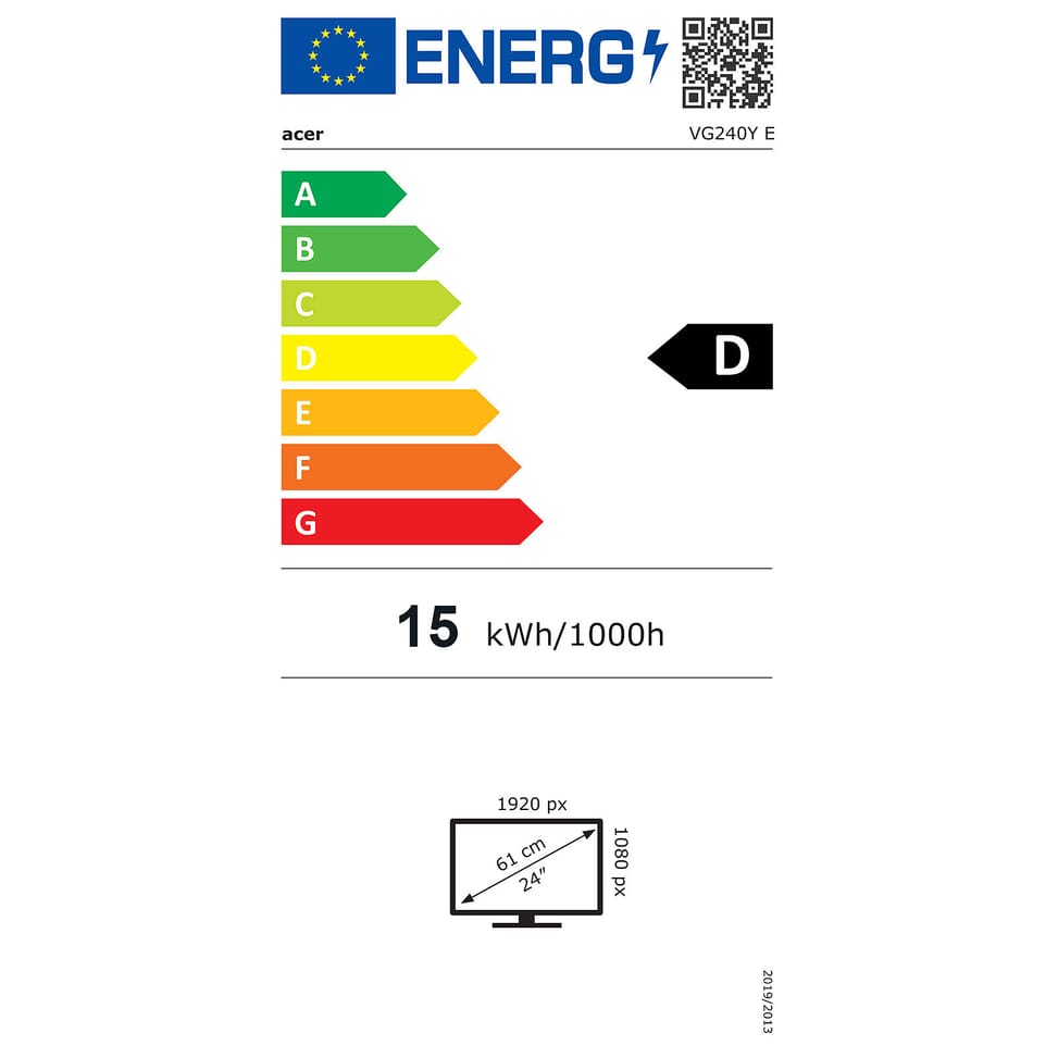 Acer 23.8" LED - Nitro VG240YEbmiix — image 2