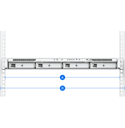 Kit rail monté Synology RKM114 pour RackStation (RKM114)