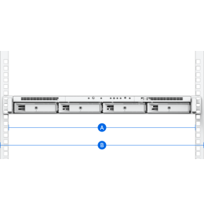 Kit rail monté Synology RKM114 pour RackStation (RKM114)