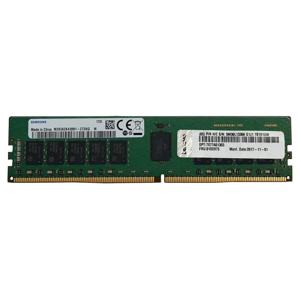 Mémoire RAM Lenovo ThinkSystem 32 Go TruDDR4 3200 MHz ECC (4X77A77496) — image 1
