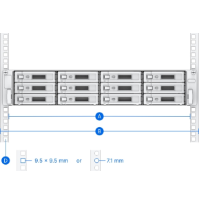 Kit rail coulissant Synology RKS-02 pour RackStation (RKS-02)