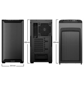 be quiet! Pure Base 501 Airflow Window - Noir