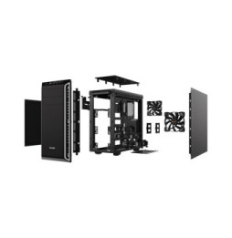 be quiet! Pure Base 600 (Noir/Argent)