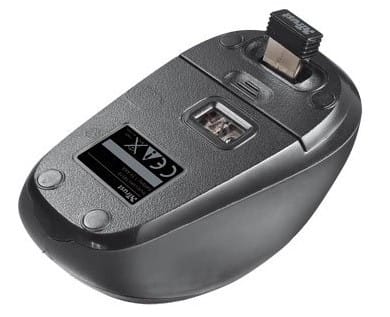 Mini Souris Trust Yvi Optique sans Fil pour PC - Gris